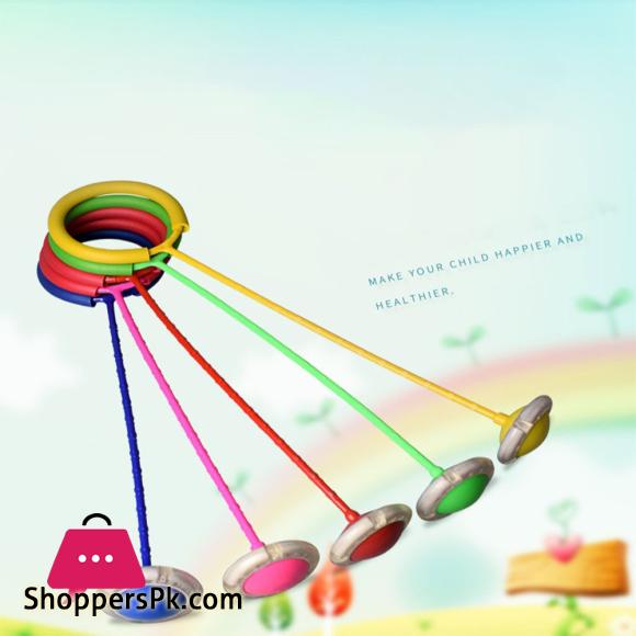 Flashing Jumping Ring Children Colorful Ankle Skip Jump Rod Sports Swing Ball For Kids
