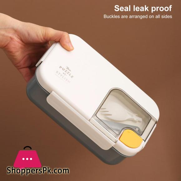 Food Grade Plastic Microwaveable Lunch Box Children Adults Portable Food Storage Box Office School Bags