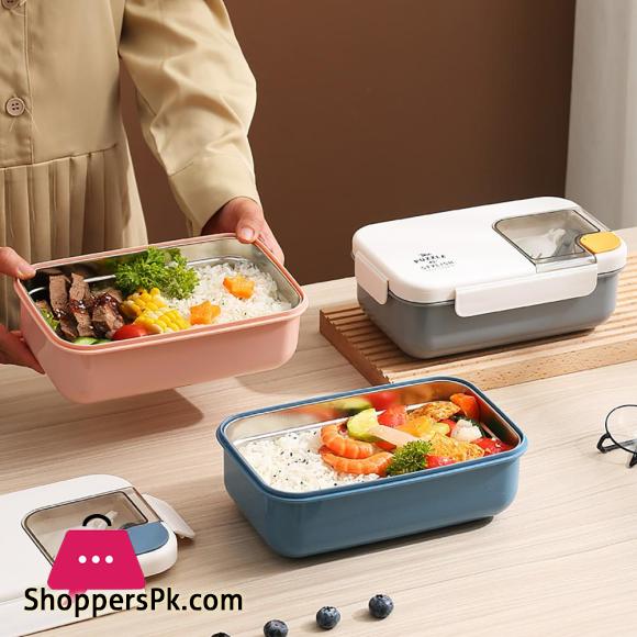 Food Grade Plastic Microwaveable Lunch Box Children Adults Portable Food Storage Box Office School Bags