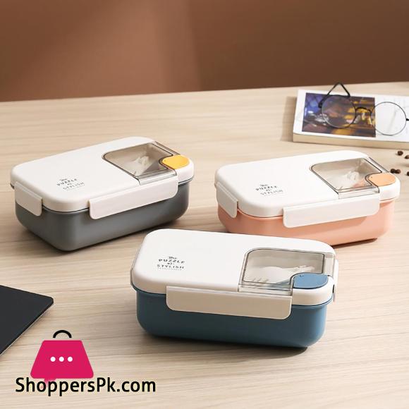 Food Grade Plastic Microwaveable Lunch Box Children Adults Portable Food Storage Box Office School Bags