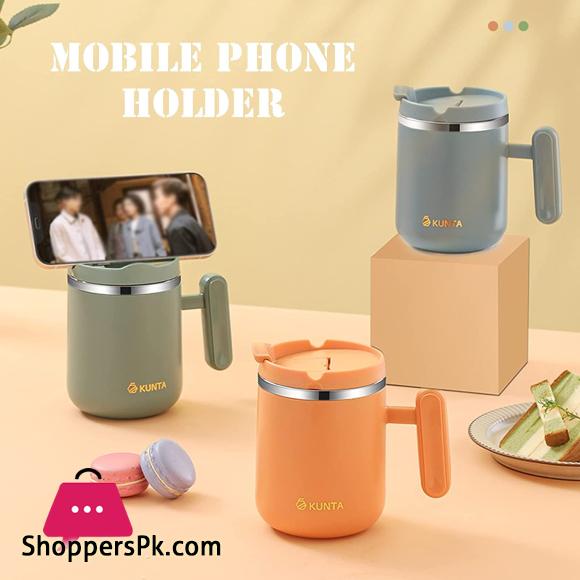 KUNTA Travel Mug Breakfast Cup Portable Stainless Steel Keep Cold Warm 12H For Kids Aldult School Office Picnic Travel 450ml