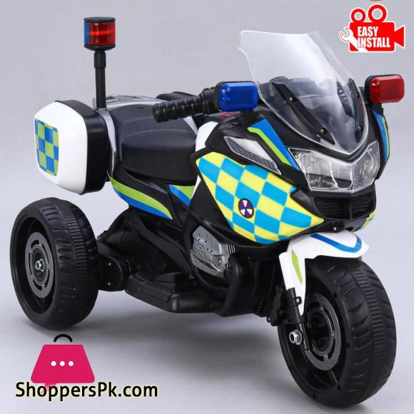 Kids Electric Ride on Bike Police Bike For 1 - 3 Years