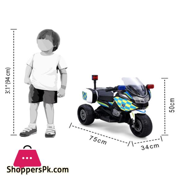 Kids Electric Ride on Bike Police Bike For 1 - 3 Years