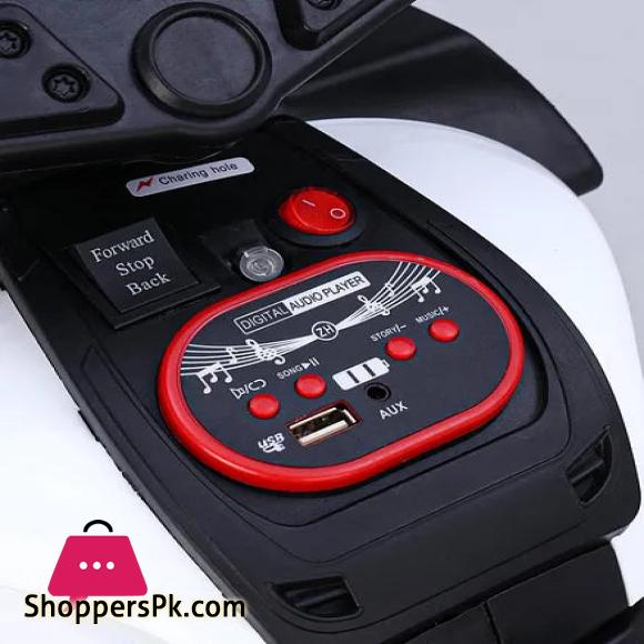 Kids Electric Ride on Bike Police Bike For 1 - 3 Years