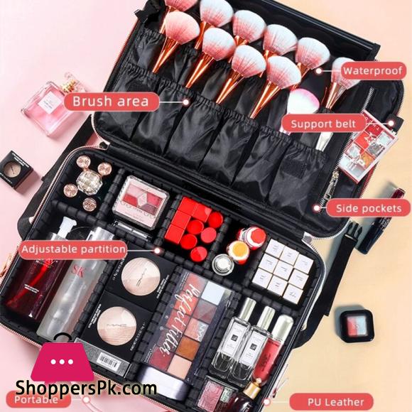 Organizer Makeup Storage Box Large capacity Waterproof Makeup Bag Jewelry Organizer Makeup Box Travel Beauty Nail Cosmetic Case