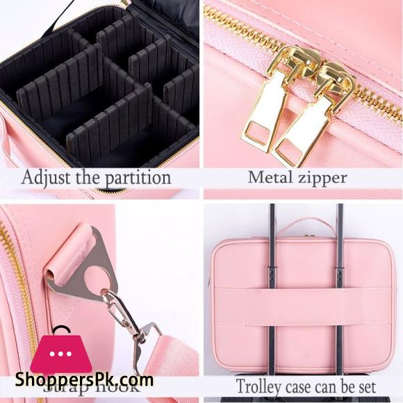 Organizer Makeup Storage Box Large capacity Waterproof Makeup Bag Jewelry Organizer Makeup Box Travel Beauty Nail Cosmetic Case