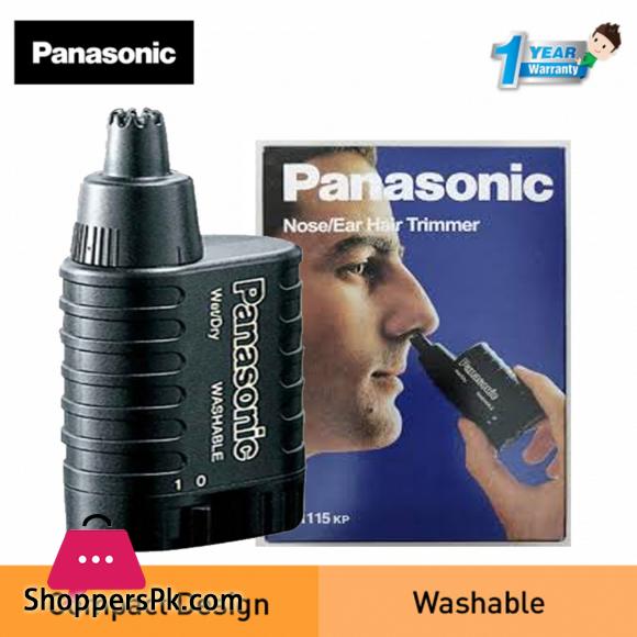 Panasonic ER115 - Nose & Ear Hair Trimmer Wet/Dry - Black