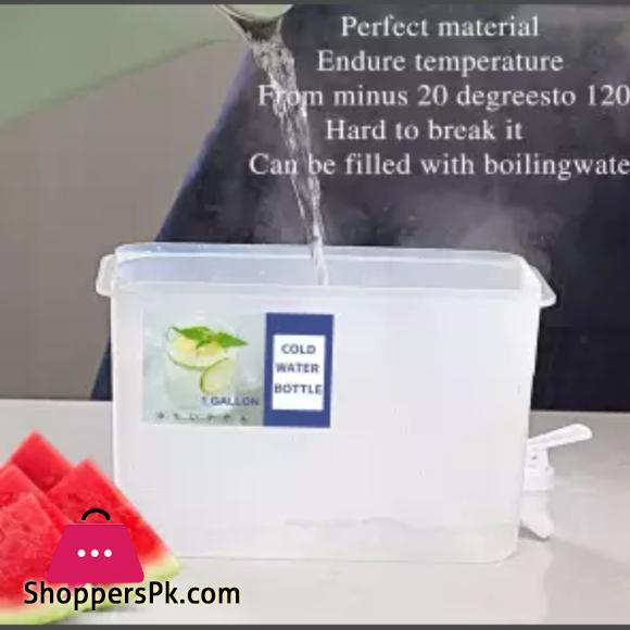 Plastic Drink Dispenser, Beverage Dispenser With Spigot, 1 Gallon Iced Juice Lemon Dispenser For Party Daily Use, Milk Dispenser For Fridge Gallon, Small Water Dispenser