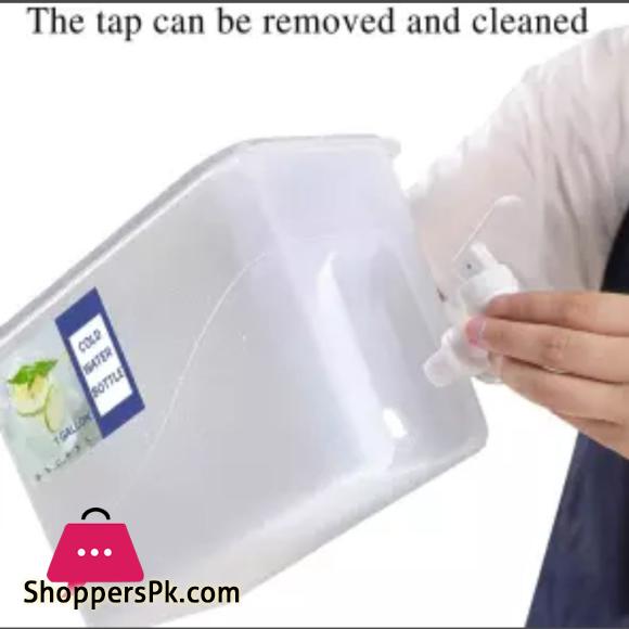 Plastic Drink Dispenser, Beverage Dispenser With Spigot, 1 Gallon Iced Juice Lemon Dispenser For Party Daily Use, Milk Dispenser For Fridge Gallon, Small Water Dispenser