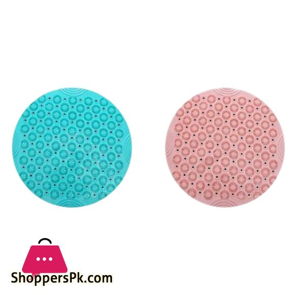 Round Pvc e Bathroom Mat Hydrophobic Suction Cup Mat Bathroom Mage Mat 53 x 53 CM