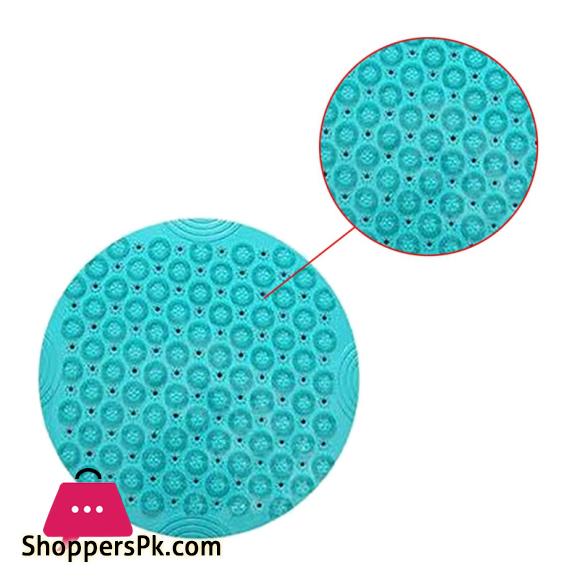 Round Pvc e Bathroom Mat Hydrophobic Suction Cup Mat Bathroom Mage Mat 53 x 53 CM