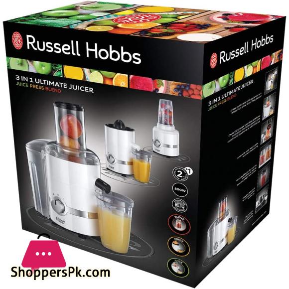 Russell Hobbs 22700 3-in-1 Juicer Press and Blender