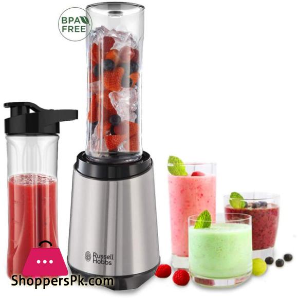 Russell Hobbs Mix & Go Steel Blender Stand Mixer Smoothie Maker Stainless Steel