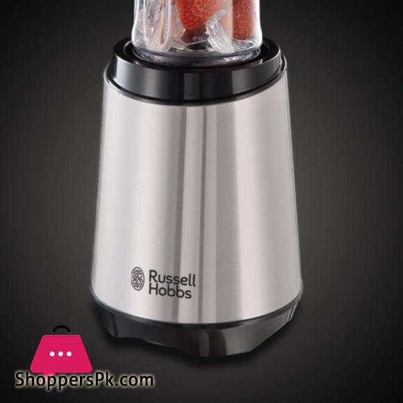 Russell Hobbs Mix & Go Steel Blender Stand Mixer Smoothie Maker Stainless Steel