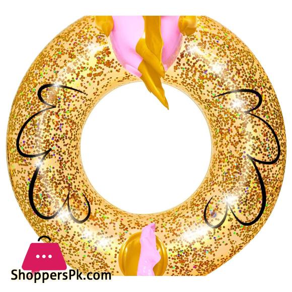 Seahorse Circle Swimming Glitter Swimming Ring 115x104 CM - 36305
