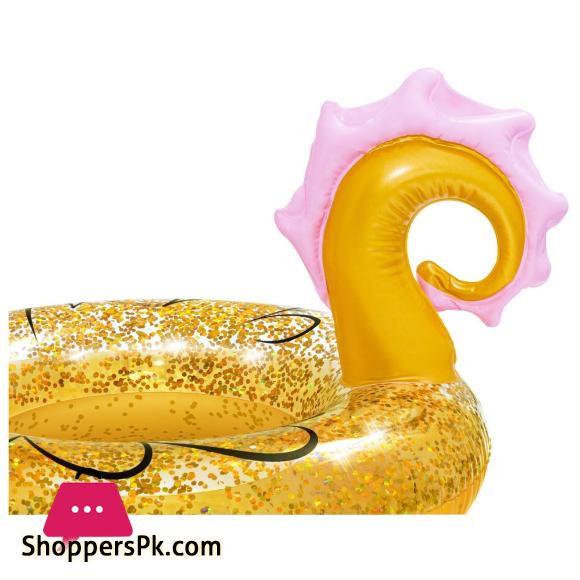Seahorse Circle Swimming Glitter Swimming Ring 115x104 CM - 36305