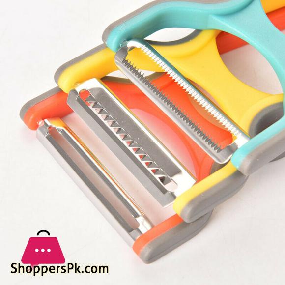 Shengya Vegetable Peeler 3 Pcs Set Slicer Shredder Peeler Magic Trio Peeler Set Pack of 3
