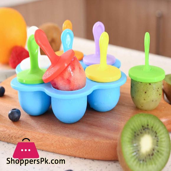 Silicone Popsicle Molds Ice Pop Molds Storage Container for Homemade Food Kids Ice Cream DIY Pop Molds - BPA Free