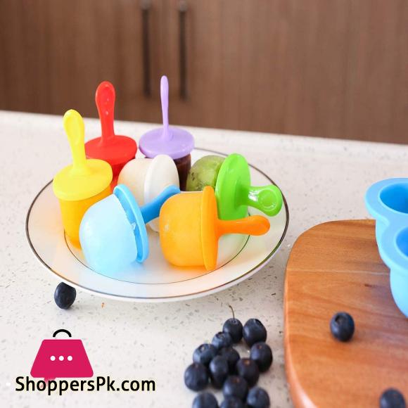 Silicone Popsicle Molds Ice Pop Molds Storage Container for Homemade Food Kids Ice Cream DIY Pop Molds - BPA Free