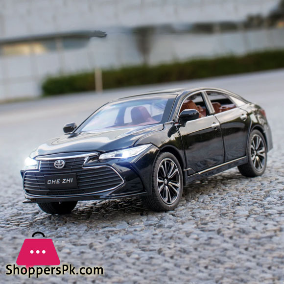 Alloy Die-casting Toyota Avalon 1:24 Sound Light Pull Back Toy Car For Kid Birthday Gift Saloon Model