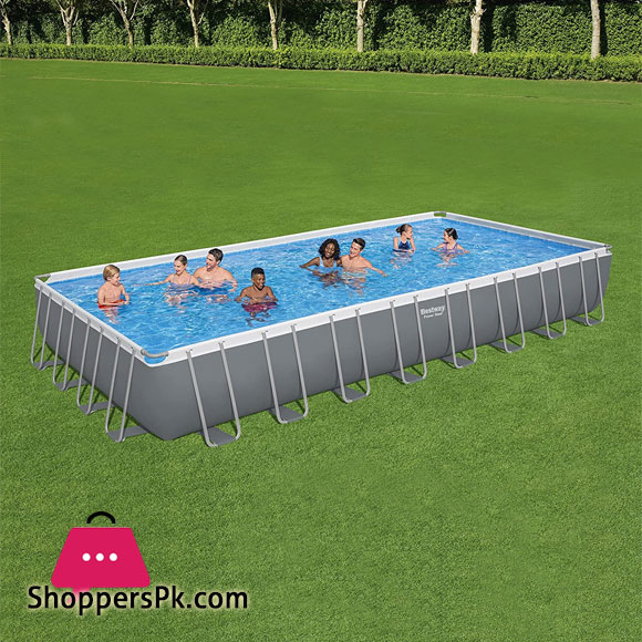 Bestway Framed Rectangular Swimming Pool 956 x 488 x 132 CM - 56623