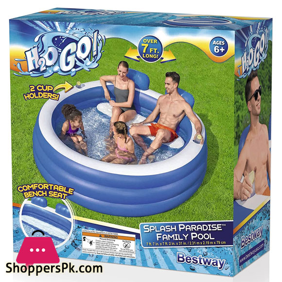 Bestway H2OGO Splash Paradise Inflatable Family Pool - 54422