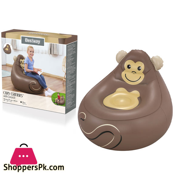 Bestway Inflatable Armchair Fox 72 x 72 x 64 cm - 75116
