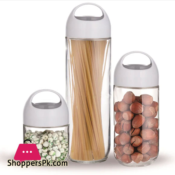 Brilliant Glassware 3pcs Storage Jar Set - BR0121