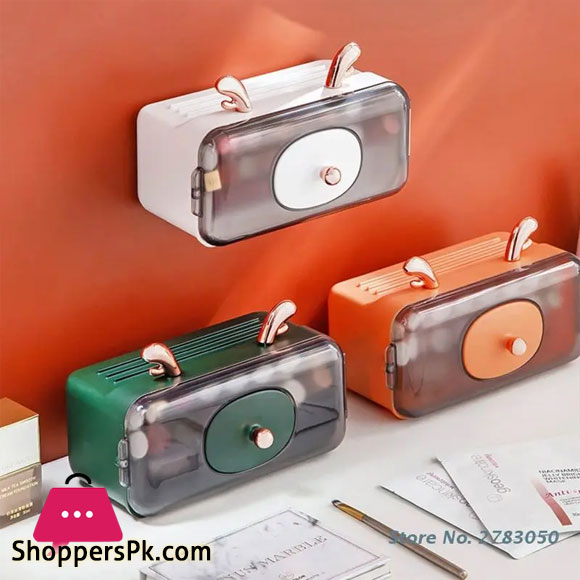 Lipstick Holder Wall Mounted Makeup Lipstick Organizer Bathroom Perfume Jewelry Organizer Dustproof Cosmetics Storage Box