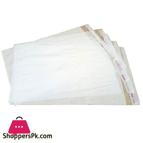 Packing Bags One side Transparent One side Milky White Size 10×14 Inch 1-KG Apx 157 pcs in 1 kg