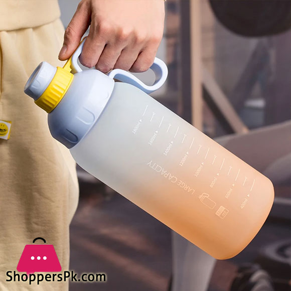 Water Bottles with Straw Large Capacity Plastic Sports Water Bottle for Gym and Outdoor Reusable BPA Free - 1800ml