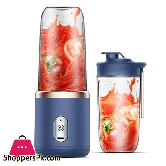 6 Blade USB Juicer with 300ml Glass Mini Electric Juicer Portable USB Rechargeable Multifunctional Squeezer Pressure Juicers Household Electric Juice