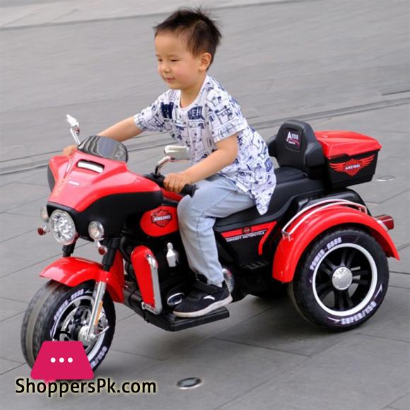 Electric Harley Davidson Police Motorcycle Battery Double drive Can sit two Kids