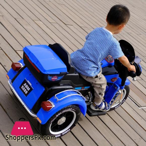 Electric Harley Davidson Police Motorcycle Battery Double drive Can sit two Kids
