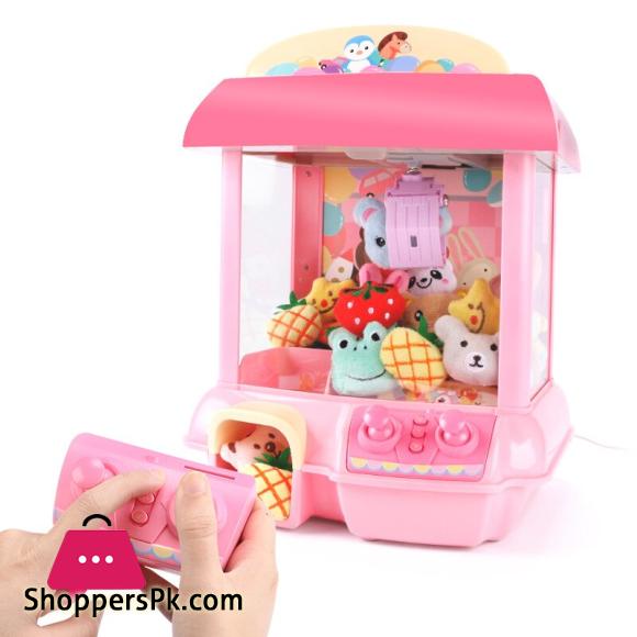 New Doll Machine Kids Coin Operated Play Game Mini Claw Catch Toy Machines Music Doll Children Interactive Toys Birthday Gifts