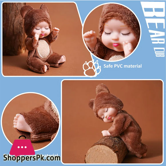 Baby Sleeping Dolls Cute Realistic Eyes Closed Reborn Baby Doll with Clothes Suit Accessories Birthday Gift for Girls