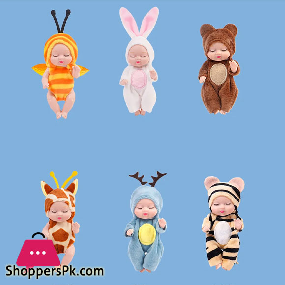 Baby Sleeping Dolls Cute Realistic Eyes Closed Reborn Baby Doll with Clothes Suit Accessories Birthday Gift for Girls