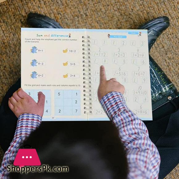 4 Magic Copybooks Childrens Toy Writing Reusable Free Wiping Writing Practice Copy Books