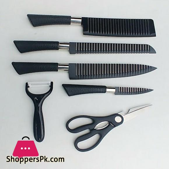 Bass 6 Pcs Kitchen Knife Set Stainless Steel - UNIQUE DESIGN