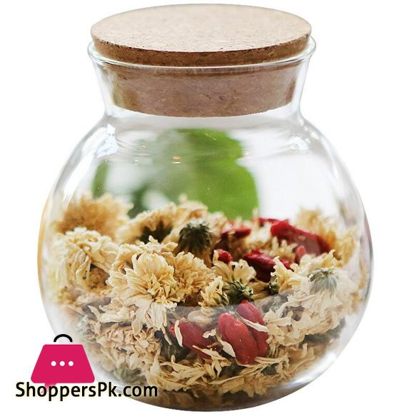 Fish Bowl Airtight Glass Jar with Real Cork Top 1400ML - 1Pcs