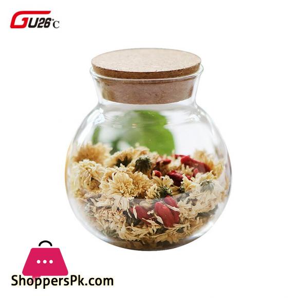 Fish Bowl Airtight Glass Jar with Real Cork Top 1400ML - 1Pcs