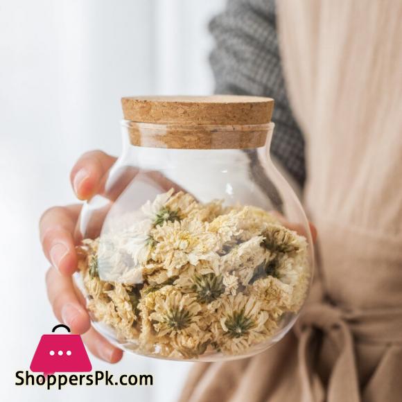 Fish Bowl Airtight Glass Jar with Real Cork Top 1400ML - 1Pcs