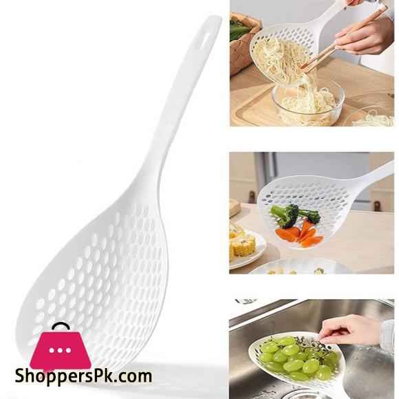 Imperial Durable Scoop Colander Strainer Spoon Plastic Water Scoop Colander For Cooking Baking Dumplings