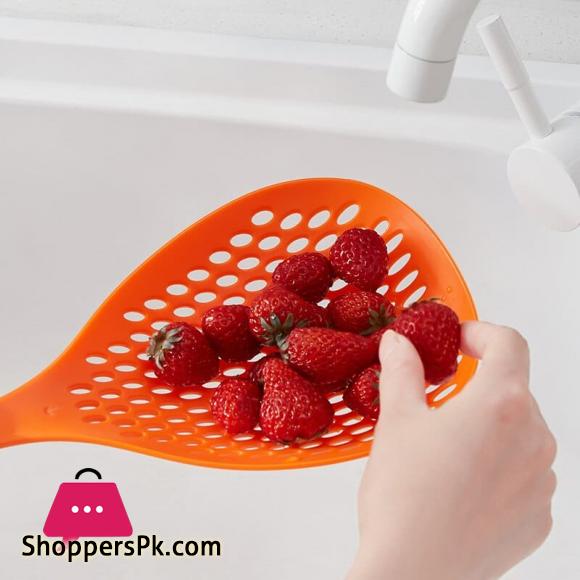 Imperial Durable Scoop Colander Strainer Spoon Plastic Water Scoop Colander For Cooking Baking Dumplings
