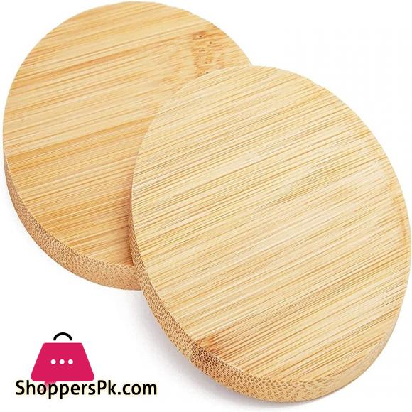 Solicasa Round Bamboo Coasters Set of 6