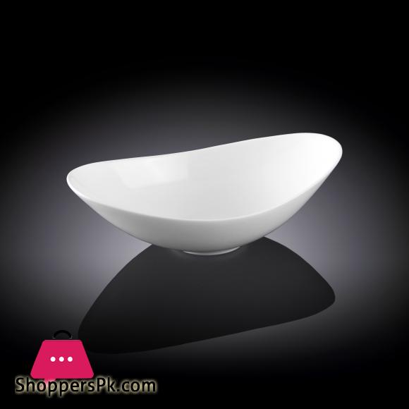 Wilmax Fine Porcelain Sauce Dish 10 x 5.5 x 2.75 Inch WL-992761-A