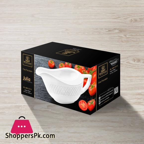 Wilmax Porcelain Sauce Boat 230ml WL-880123