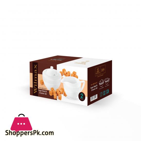 Wilmax Sugar Bowl anad Creamer Set WL-880112-2C