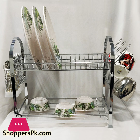 Binca 2 Layer Dish Rack Size : L540 x W252 x H370MM