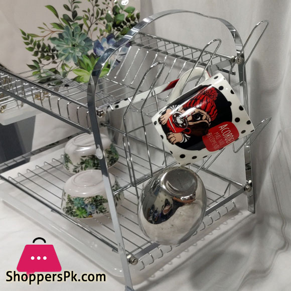 Binca 2 Layer Dish Rack Size : L540 x W252 x H370MM